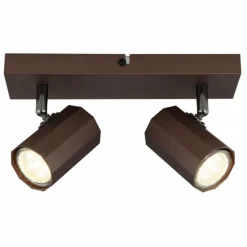 James Plafonnier, Spot de plafond, Applique murale, Spot mural Luminaires Globo Lighting Bronze, 2 lumières