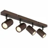 James Plafonnier, Spot de plafond, Applique murale, Spot mural Luminaires Globo Lighting Bronze, 4 lumières