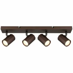 James Plafonnier, Spot de plafond, Applique murale, Spot mural Luminaires Globo Lighting Bronze, 4 lumières