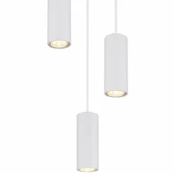 James Suspension Luminaires Globo Lighting Blanc, 3 lumières