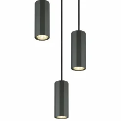 James Suspension Luminaires Globo Lighting Gris, 3 lumières