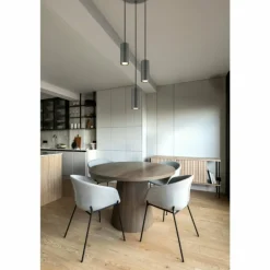 James Suspension Luminaires Globo Lighting Gris, 3 lumières