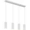 James Suspension Luminaires Globo Lighting Blanc, 4 lumières