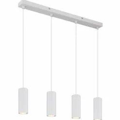 James Suspension Luminaires Globo Lighting Blanc, 4 lumières