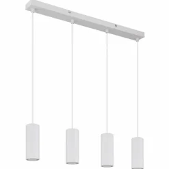James Suspension Luminaires Globo Lighting Blanc, 4 lumières