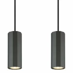 James Suspension Luminaires Globo Lighting Gris, 4 lumières