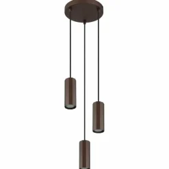 James Suspension Luminaires Globo Lighting Bronze, 3 lumières