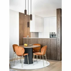 James Suspension Luminaires Globo Lighting Bronze, 3 lumières