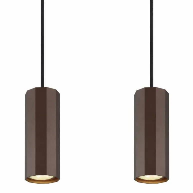James Suspension Luminaires Globo Lighting Bronze, 4 lumières