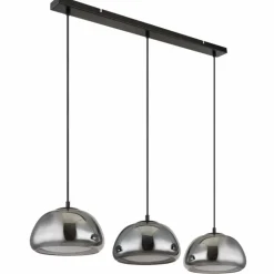 Jella Suspension Luminaires Globo Lighting Noir, 3 lumières
