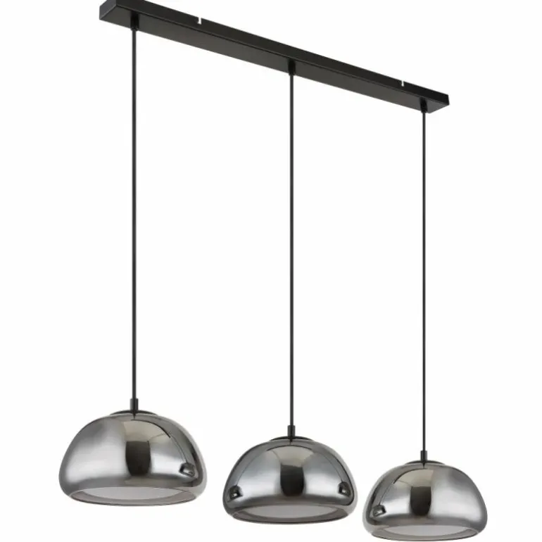 Jella Suspension Luminaires Globo Lighting Noir, 3 lumières