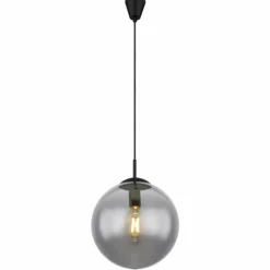 JOEL Suspension Luminaires Globo Lighting Noir, 1 lumière