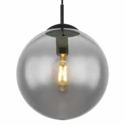 JOEL Suspension Luminaires Globo Lighting Noir, 1 lumière