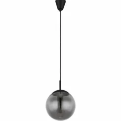 JOEL Suspension Luminaires Globo Lighting Noir, 1 lumière