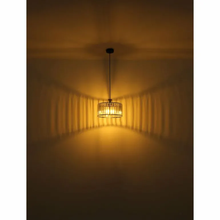 Jordana Suspension Luminaires Globo Lighting Noir, 1 lumière