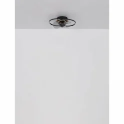 Karen Ventilateur de plafond lumineux Luminaires Globo Lighting LED Écru, Noir, 1 lumière, Télécommandes