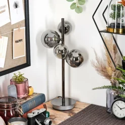 Kasem Lampe à poser Noir, 4 lumières