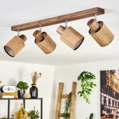 Kinnared Plafonnier, Spot de plafond Chrome, Brun foncé, 4 lumières