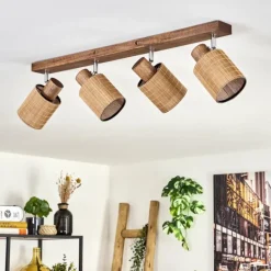 Kinnared Plafonnier, Spot de plafond Chrome, Brun foncé, 4 lumières