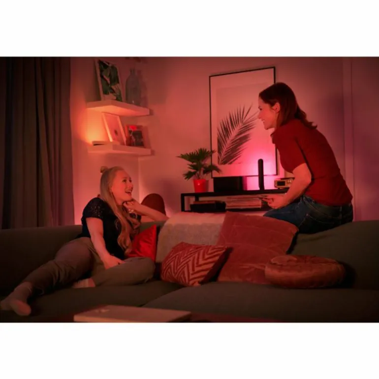 Kit de base double Philips Hue Ambiance White & Color Play Lightbar LED Noir, 2 lumières, Changeur de couleurs