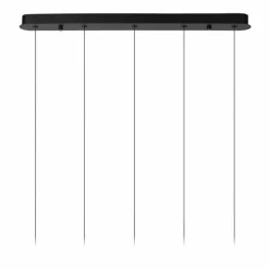 KLIGANDE Suspension Luminaires Lucide LED Noir, 5 lumières