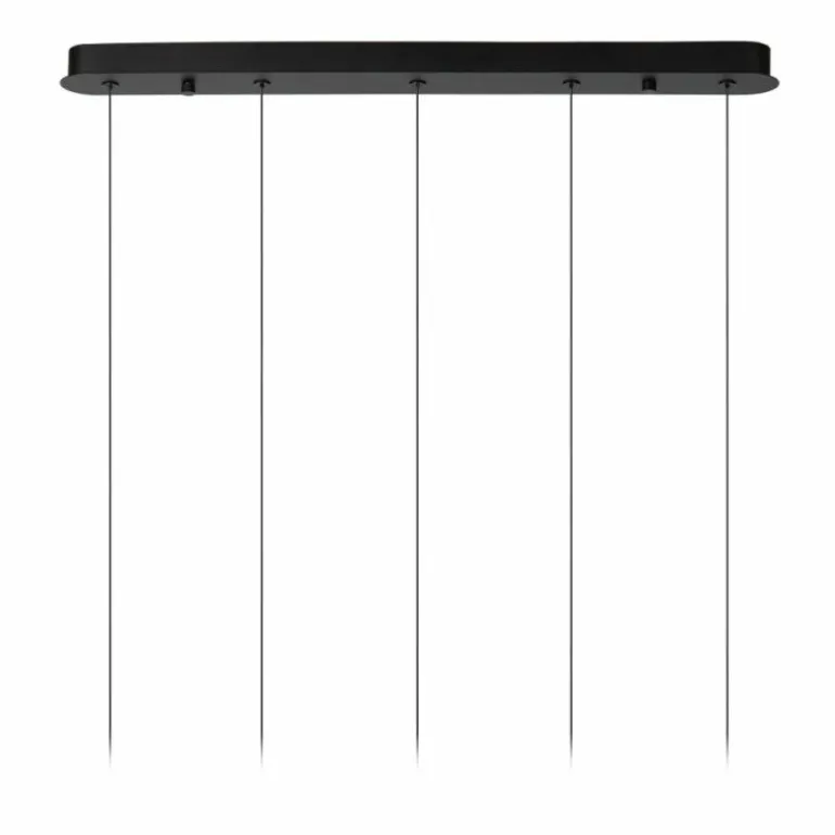 KLIGANDE Suspension Luminaires Lucide LED Noir, 5 lumières