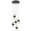 KLIGANDE Suspension Luminaires Lucide LED Noir, 5 lumières