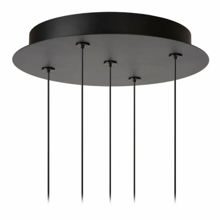 KLIGANDE Suspension Luminaires Lucide LED Noir, 5 lumières