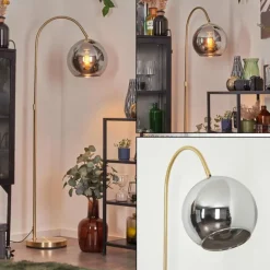 Koyoto Boule lumineuse, Lampadaire Laiton, 1 lumière