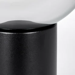 Koyoto Boule lumineuse, Lampe de bureau, Lampe à poser 20 cm Chrome, Fumé, 1 lumière