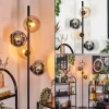 Koyoto Lampadaire 31 cm Ambre, Chrome, Fumé, 4 lumières