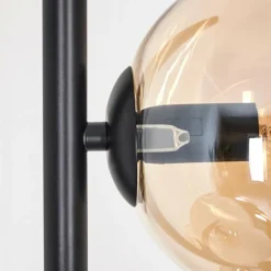 Koyoto Lampadaire 31 cm Ambre, Chrome, Fumé, 4 lumières