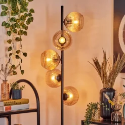 Koyoto Lampadaire 31 cm Ambre, 5 lumières