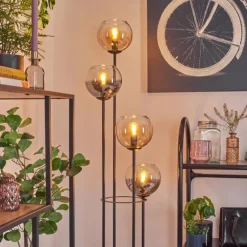 Koyoto Lampadaire 30 cm Ambre, Clair, Fumé, 4 lumières