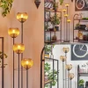 Koyoto Lampadaire 30 cm Ambre, 4 lumières
