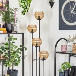 Koyoto Lampadaire 30 cm Ambre, 4 lumières