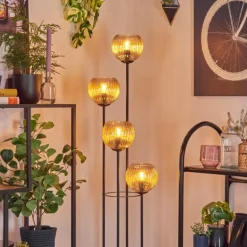 Koyoto Lampadaire 30 cm Ambre, 4 lumières