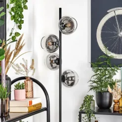 Koyoto Lampadaire 31 cm Clair, Fumé, 4 lumières