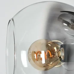 Koyoto Lampadaire 31 cm Clair, Fumé, 4 lumières