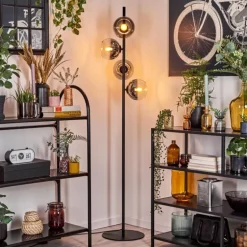 Koyoto Lampadaire 31 cm Clair, Fumé, 4 lumières