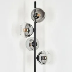 Koyoto Lampadaire 31 cm Clair, Fumé, 4 lumières