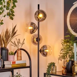 Koyoto Lampadaire 31 cm Clair, Fumé, 4 lumières