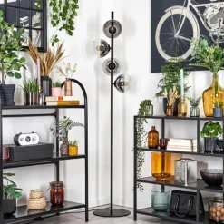 Koyoto Lampadaire 31 cm Clair, Fumé, 4 lumières