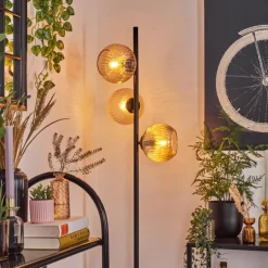 Koyoto Lampadaire Ambre, 3 lumières