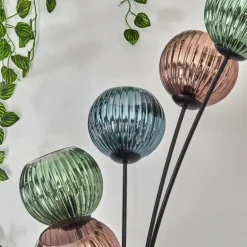 Koyoto Lampadaire Bleu, Vert, Cuivré, 6 lumières
