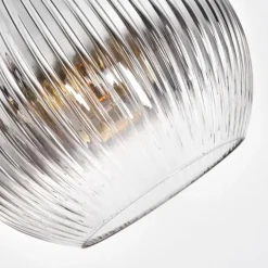 Koyoto Lampadaire Chrome, Noir, 1 lumière