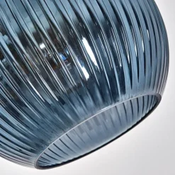 Koyoto Lampadaire Chrome, Noir, 1 lumière