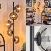 Koyoto Lampadaire Clair, Fumé, 5 lumières