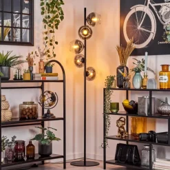 Koyoto Lampadaire Clair, Fumé, 5 lumières