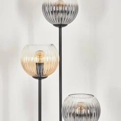 Koyoto Lampadaire Noir, 3 lumières